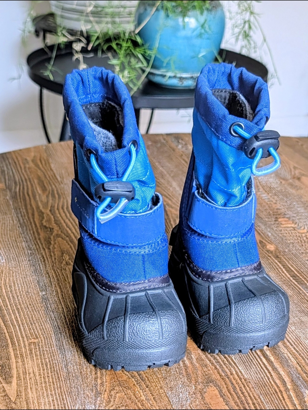 Columbia Kids Blue Winter Snow Boots - Warm Waterproof Outdoor Shoes